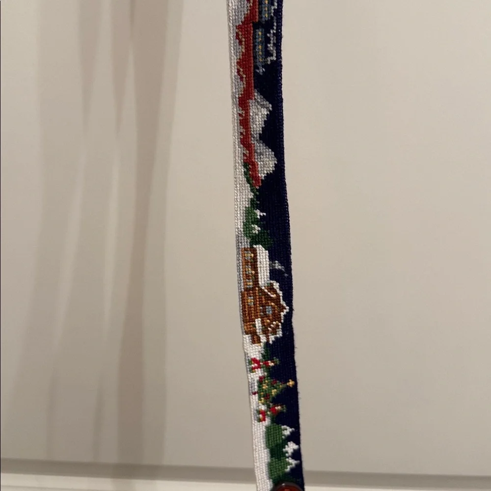 Smathers & Branson Boy’s North Pole Needlepoint Belt Large 8-10 Pants